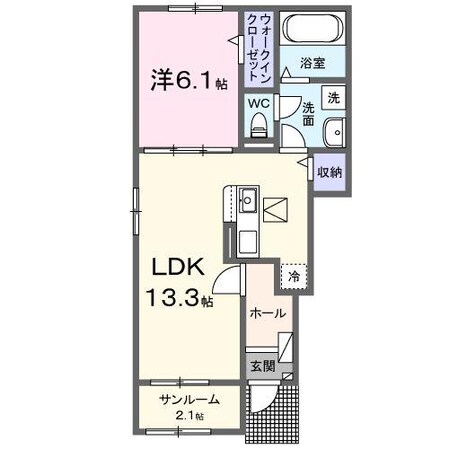 ソルヴェーグIの物件間取画像